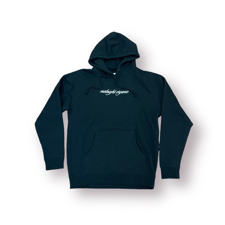 Midnight 2025 organic hoodie