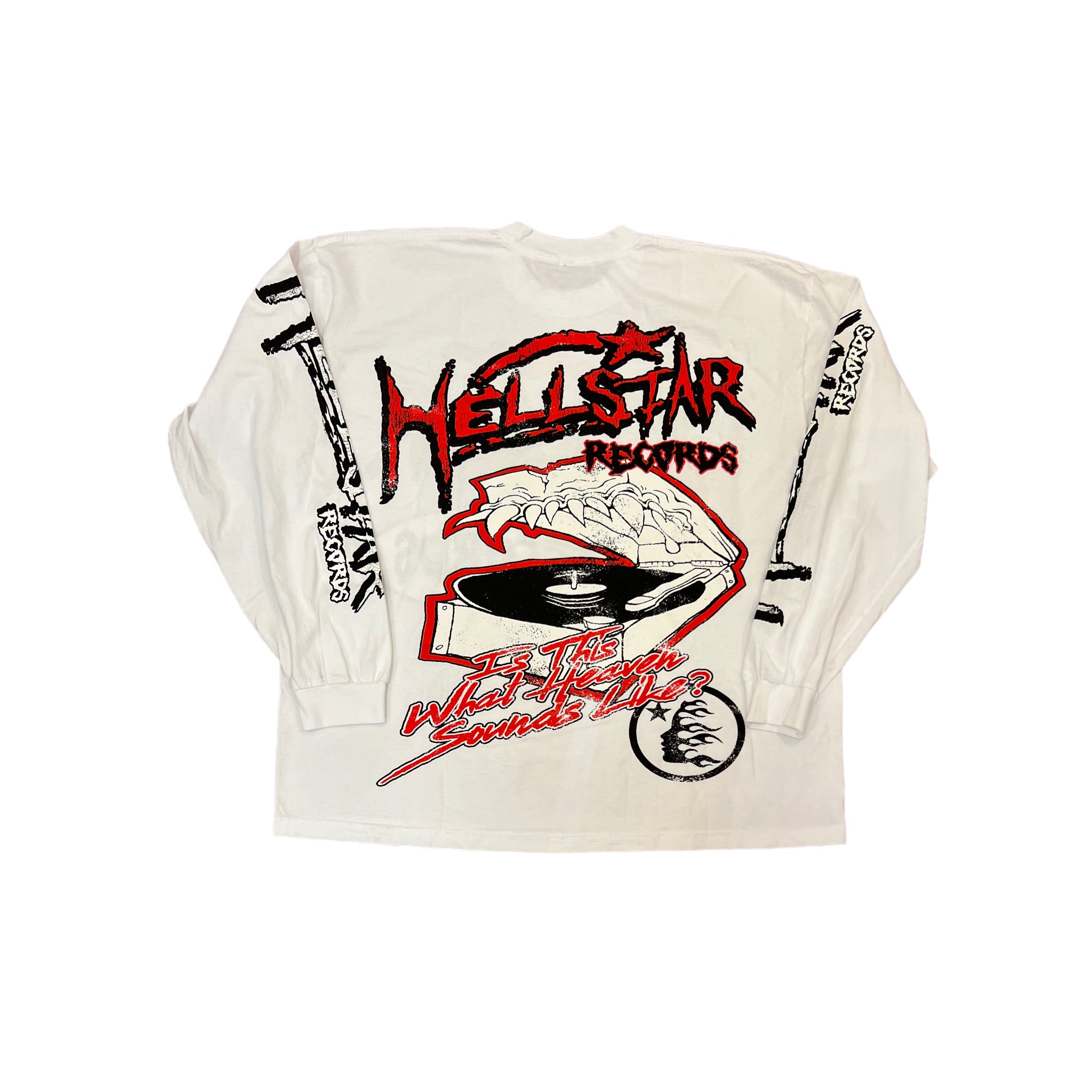 Hellstar Records Long Sleeve White Get In Where You Fit In