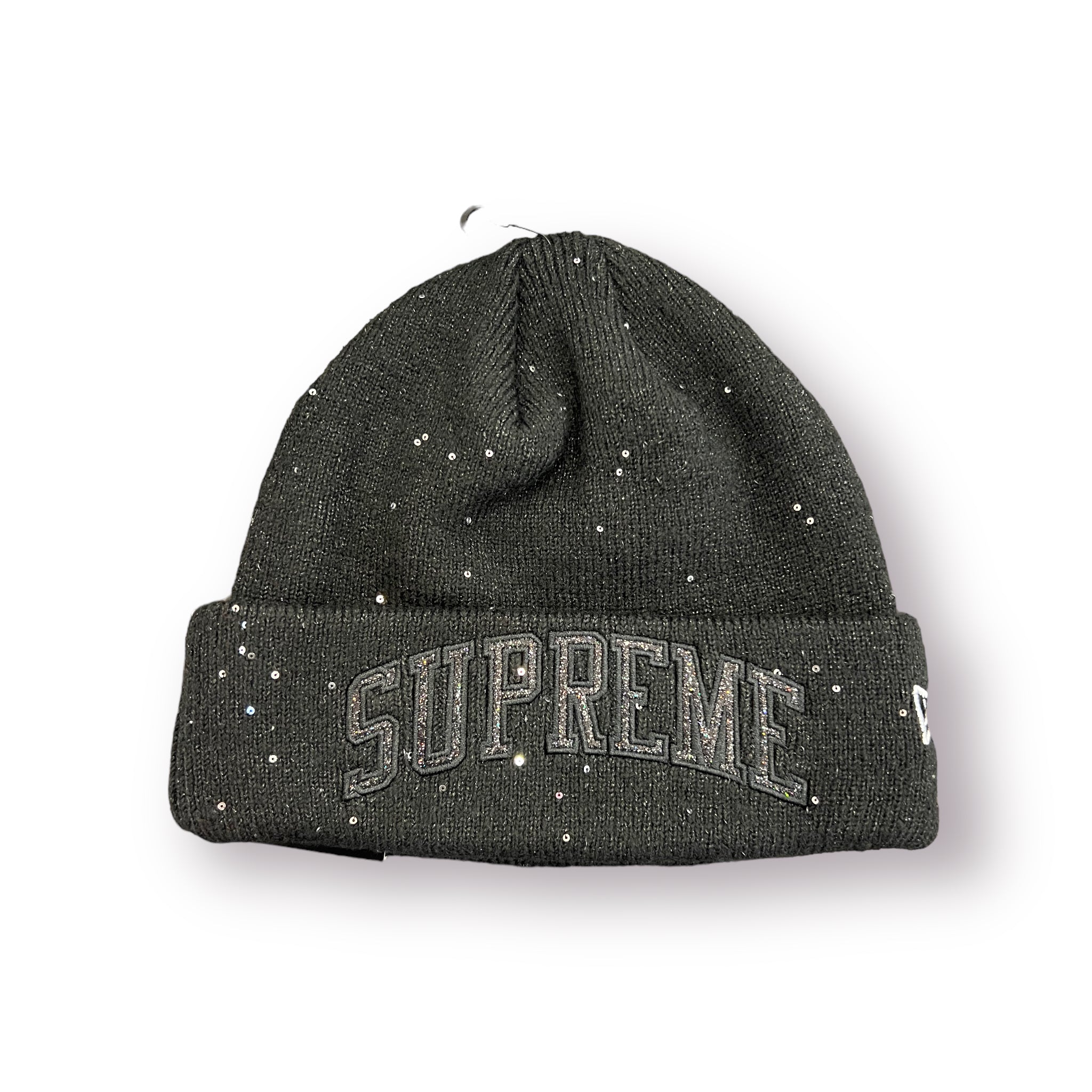 supreme New Era Metallic Arc Beanie-