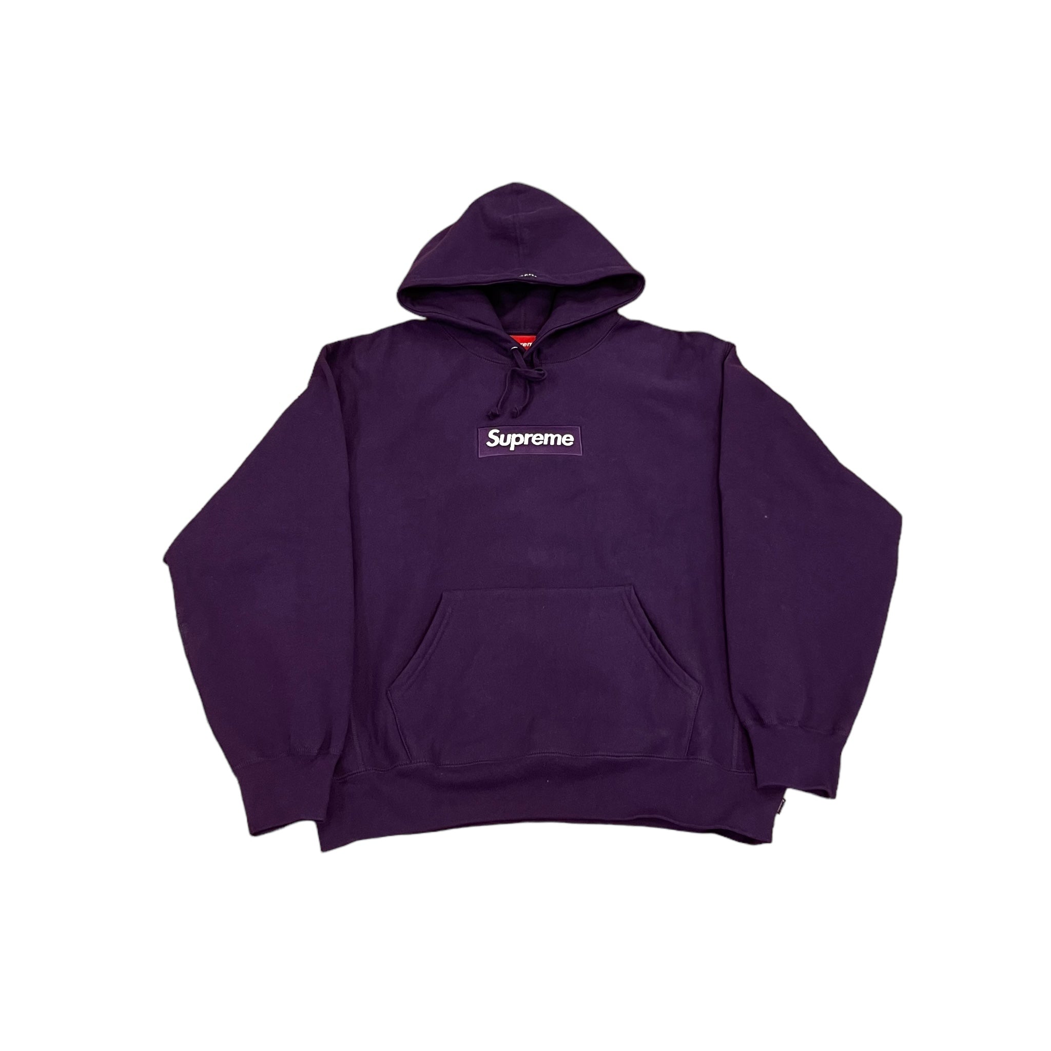 Supreme Box Logo Hooded Sweatshirt Fw23 Dark Purple Get In Where You Fit In 5402