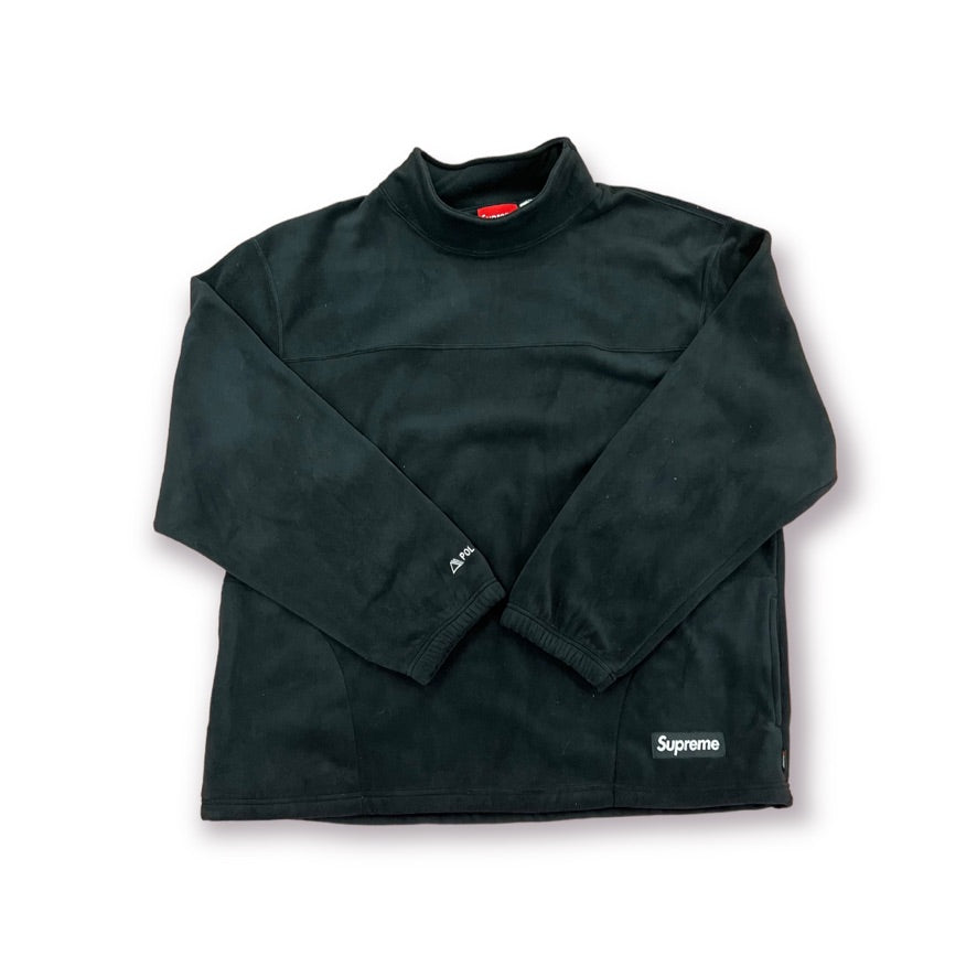 Supreme Polartec Mock Neck Pullover Black – Get In Where You Fit In