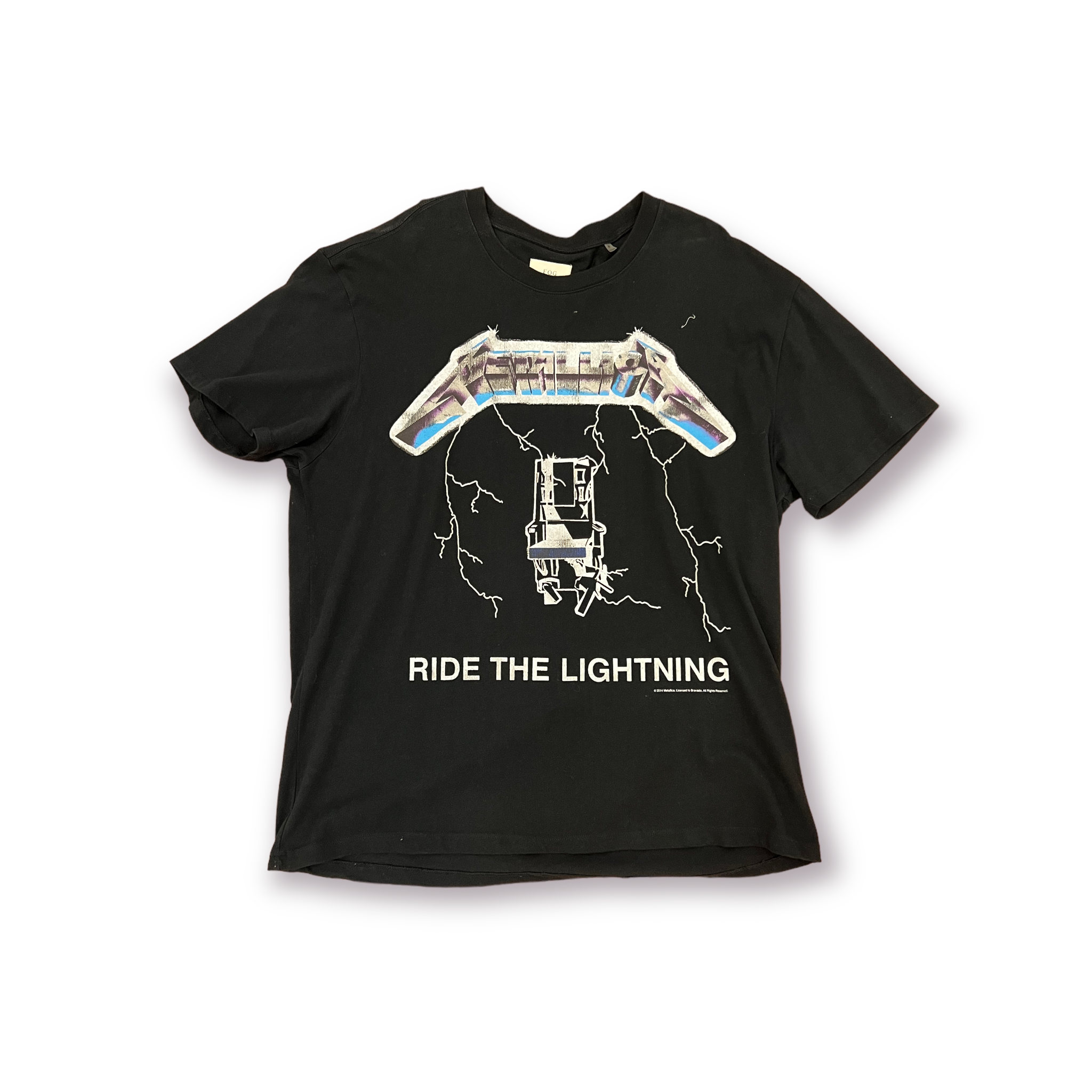 Fear Of God Metallica Ride The Lightning Tee Black Medium – Get In