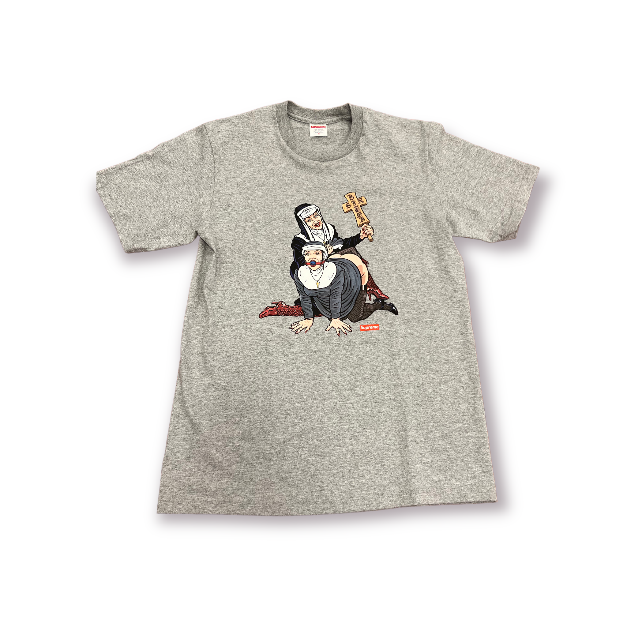 Supreme Nuns Tee Heather Grey – Get In Where You Fit In