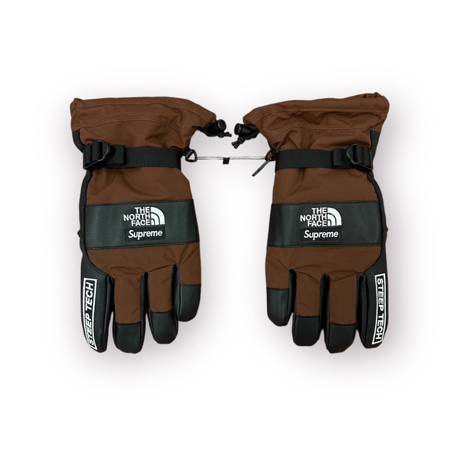 Supreme The North Face Steep Tech Gloves Brown – Get In Where You