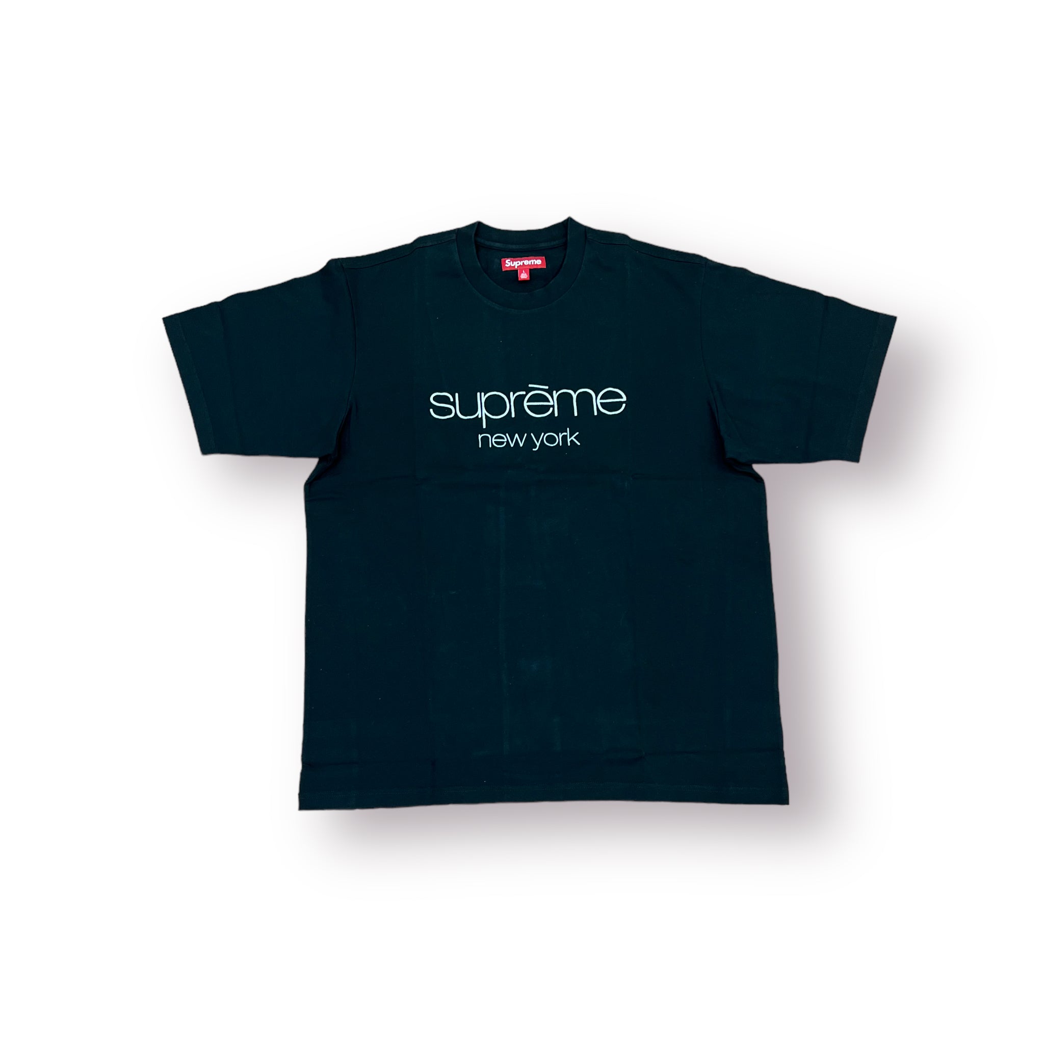 Supreme Classic Logo S/S Logo Top Black – Get In Where You Fit In