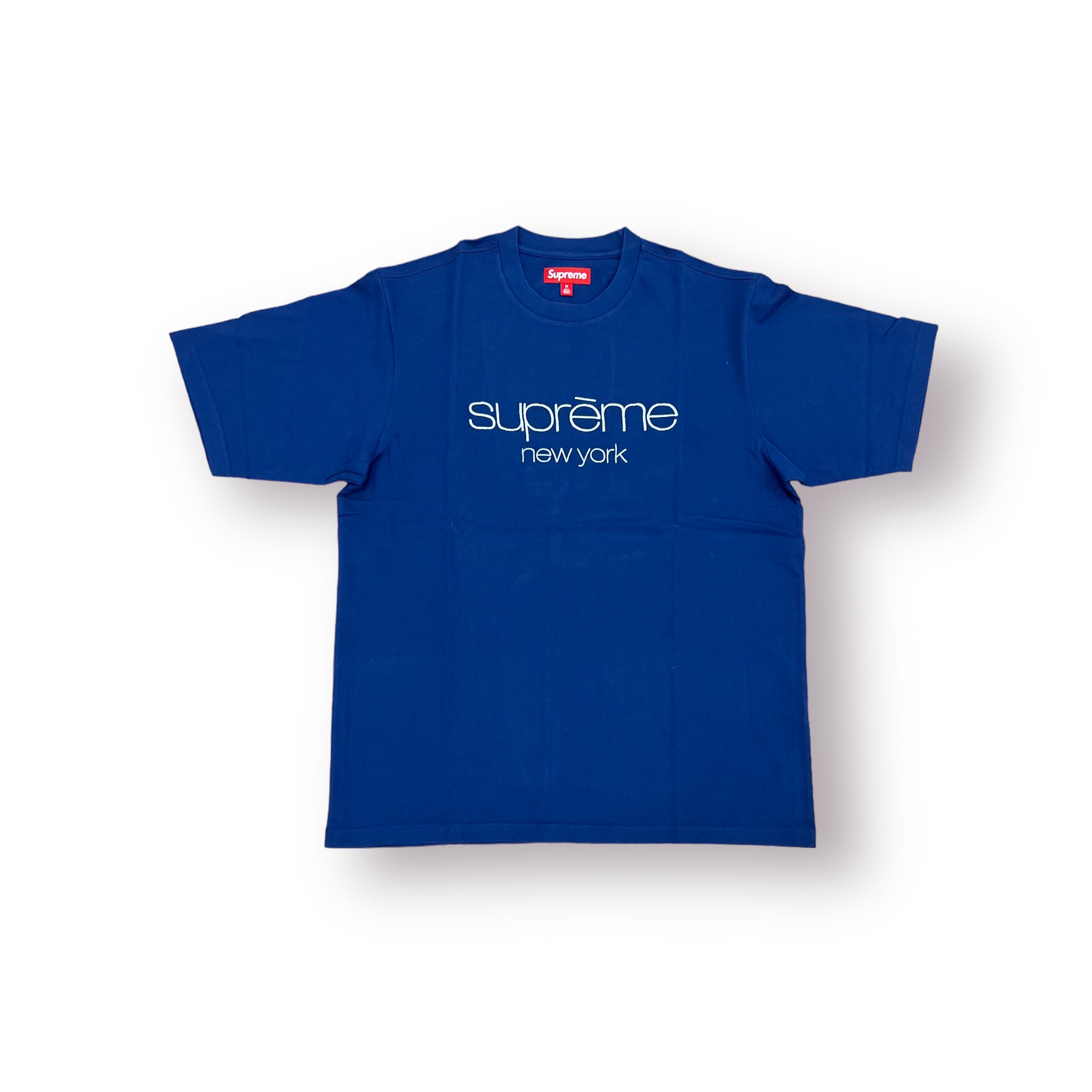 Supreme Classic Logo S/S Top Navy – Get In Where You Fit In