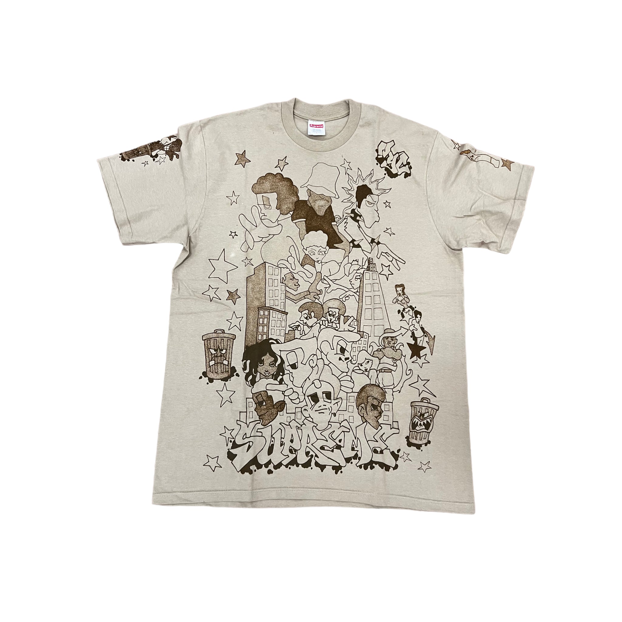 Supreme Downtown Tee Khaki – Get In Where You Fit In