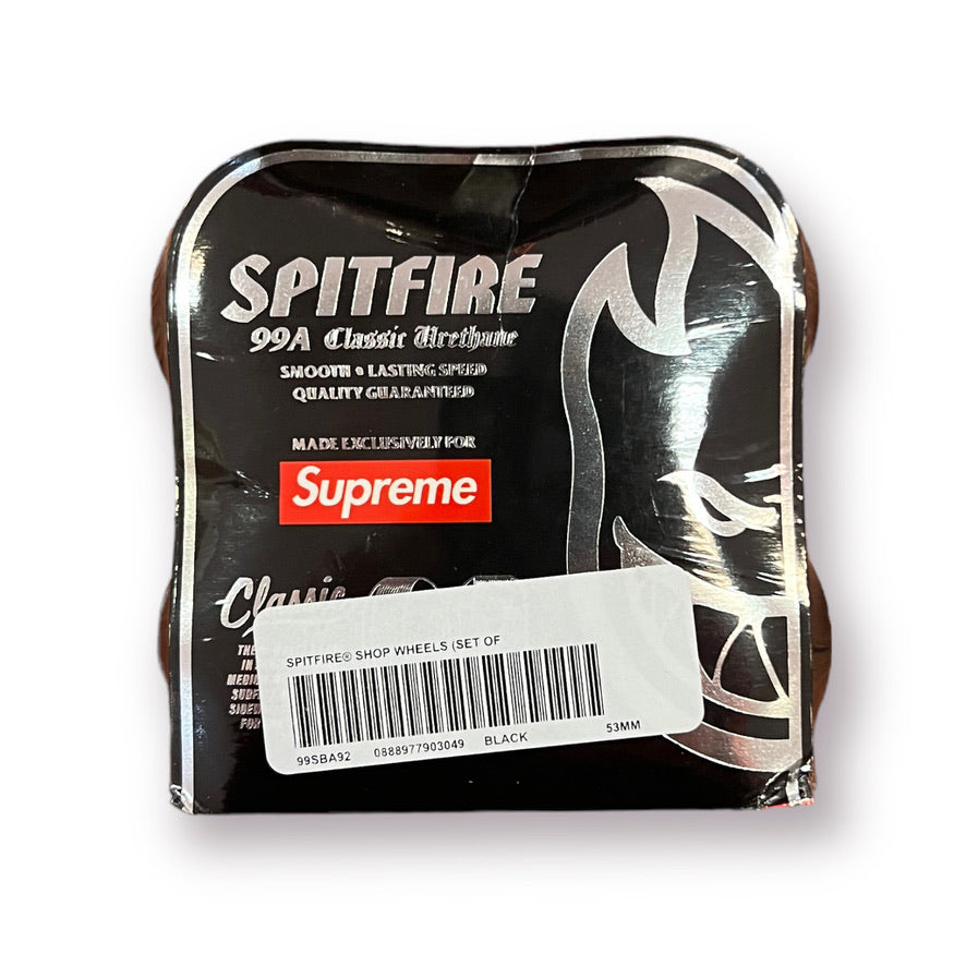 Supreme x Spitfire Shop Logo Wheels Black – Get In Where You Fit In