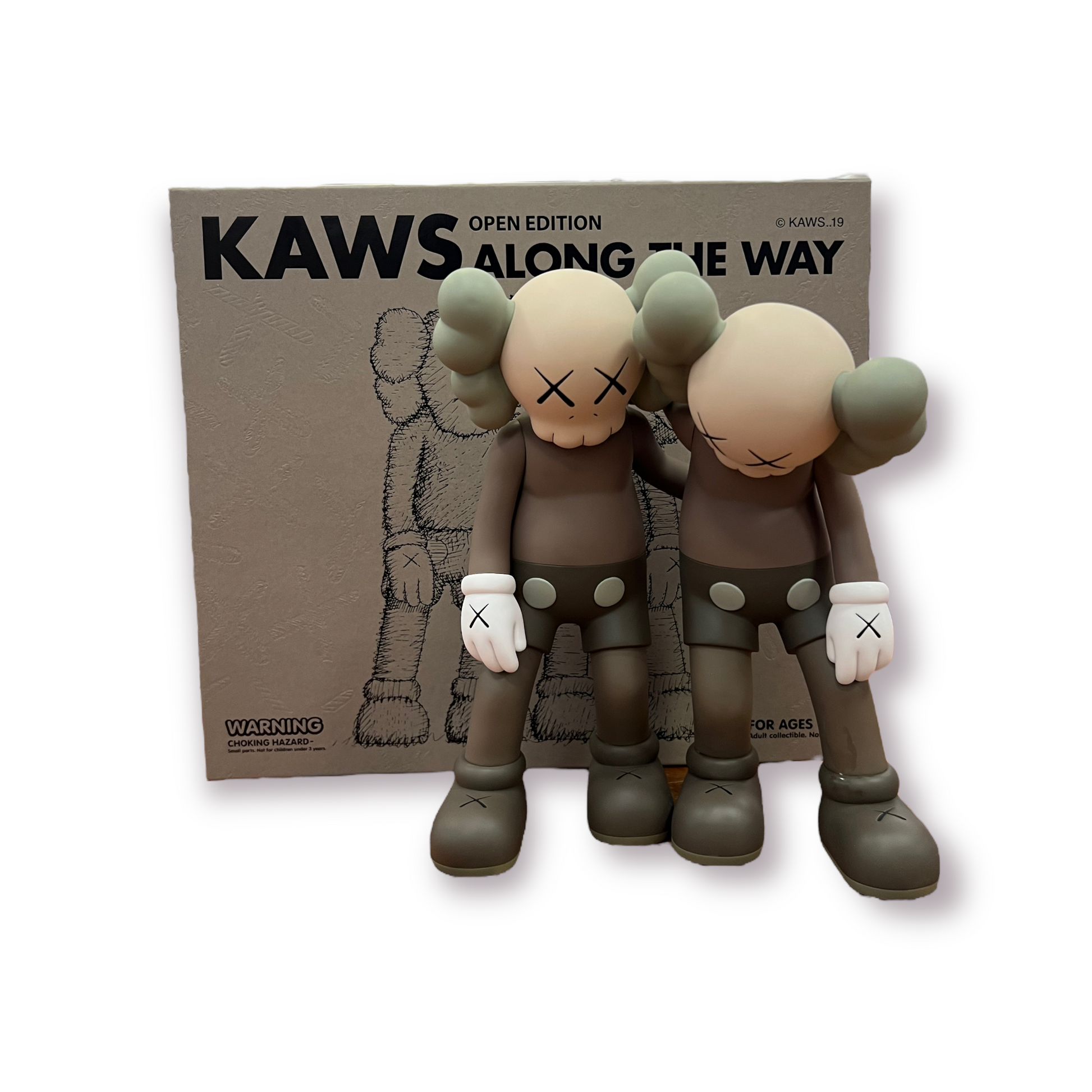 KAWS Along The Way Vinyl Figure Brown – Get In Where You Fit In